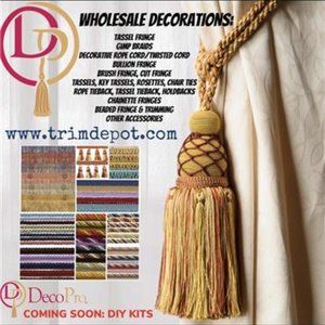 Decorative trims, tassels, tiebacks, and more!